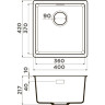 Мойка OMOIKIRI KATA 40-U-BL Artgranit/черный 4993396