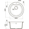 Мойка OMOIKIRI YASUGATA 48R-DC Tetogranit/темный шоколад 4993211
