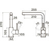 Смеситель OMOIKIRI NAKAGAWA-PL-P латунь/платина 4974312