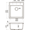 Мойка OMOIKIRI DAISEN 46-DC Artgranit/Темный Шоколад 4993613